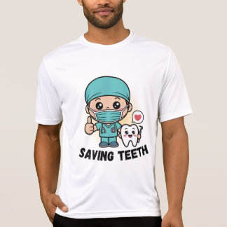 DENTISTA ENGRAÇADO: CAMISA SALVANDO DENTES