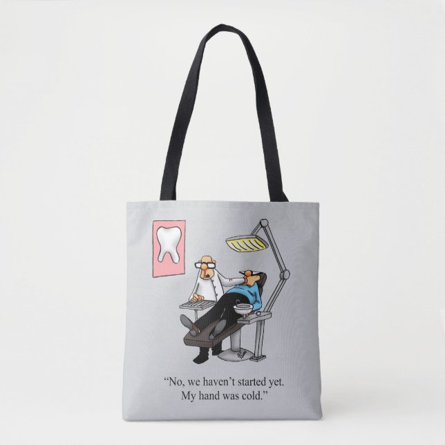 Dentista Engraçado, Humor Tote Bag Gift (Frente)