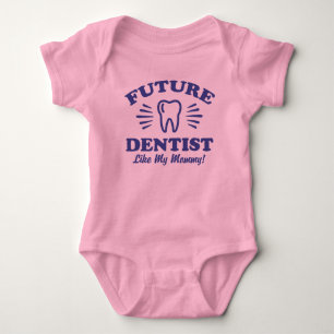 Dentista Futuro Como A Minha Mamãe Camiseta De Beb