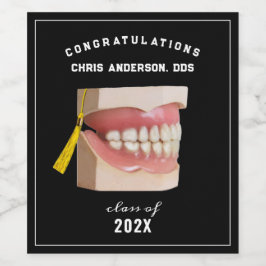 Dentista Graduação Gradua Etiqueta de Vinho