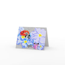 Dentro de cartão de nota / Ladybug