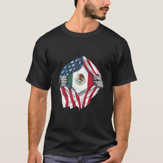 Dentro de Sangue Mexicano Camisa México Bandeira