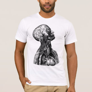 Dentro de seu branco da camisa da cara T