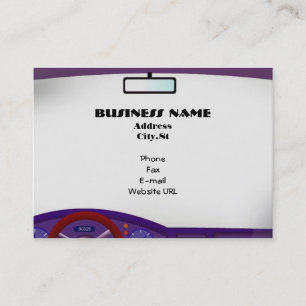 Dentro do cartão de visita do carro