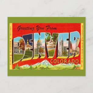 Denver Colorado Cartão Postal Antigo