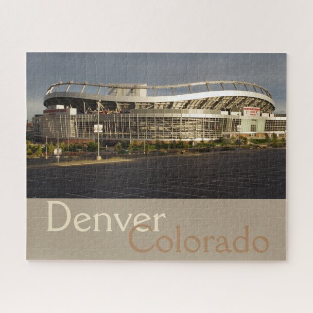 Denver, Colorado, Quebra-cabeça de Estádio Mile-Hi (Horizontal)