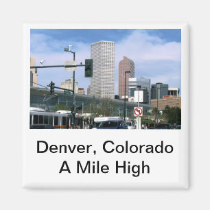 Denver, Colorado - uma imã de geladeira alta da