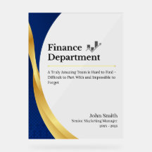 Departamento de Finanças Personalizado