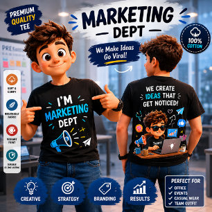 Departamento de Marketing Camisa Divertida para