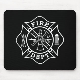 Departamento do fogo/cruz maltesa Mousepad do