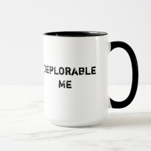 Deplorável mim preto caneca da campainha de 15