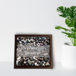 Depois da chuva vem o sol poster motivacional