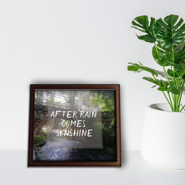 Depois da chuva vem o sol provérbio poster (Criador carregado)
