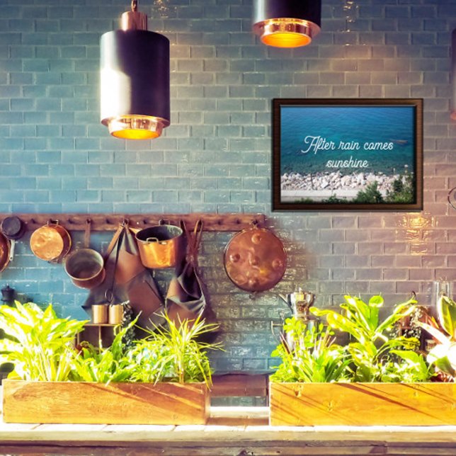 Depois da chuva vem o sol provérbio poster (Criador carregado)