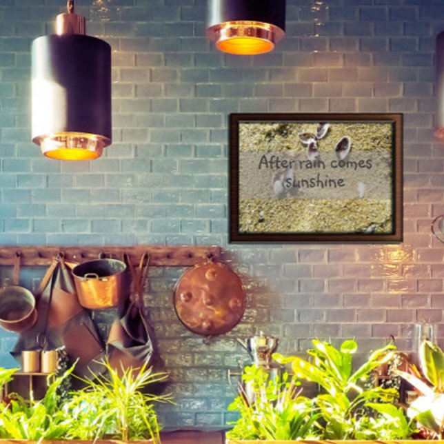 Depois da chuva vem o sol sabedoria dizendo poster (Criador carregado)