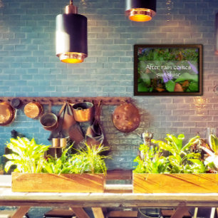 Depois da chuva vem o sol sabedoria dizendo poster