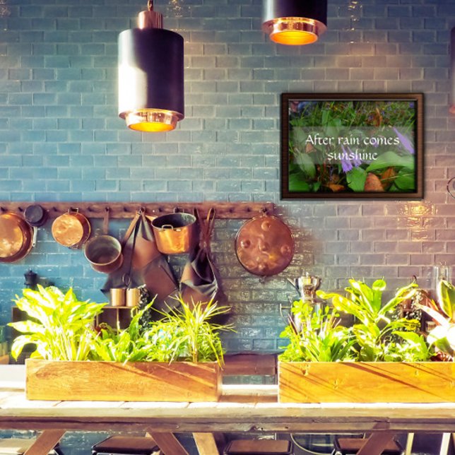 Depois da chuva vem o sol sabedoria dizendo poster (Criador carregado)