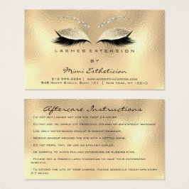Depois das instruções, Lashes Champaigne Dourado