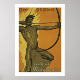 Der 9te Pfeil - poster alemão da Primeira Guerra