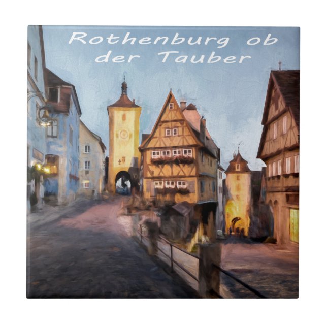 Der Tauber do ob de Rothenburg (Frente)