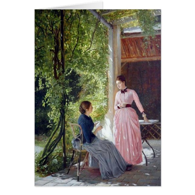 Der Terrasse do Auf - cartão da arte (Frente)