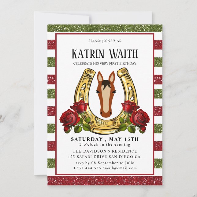 Derby Convite de festas (Frente)