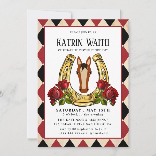 Derby Convite de festas (Frente)