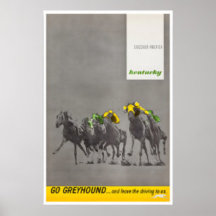 Derby de Kentucky Arte Cavalo Corrida Impressão Ga