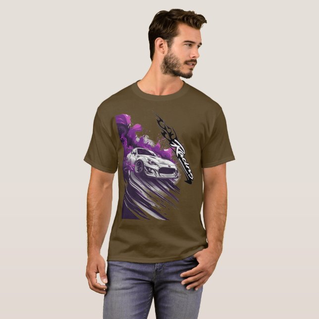 deriva mens camiseta gtr ajuste do carro (Frente Completa)