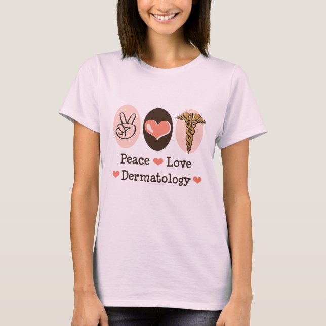 Dermatologia do Amor pela Paz Camiseta Orgânica (Frente)