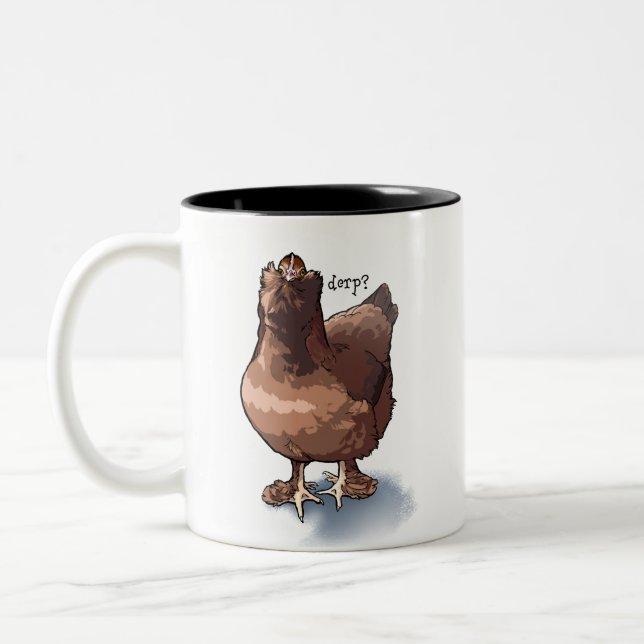 Derp e caneca de Derp (Esquerda)