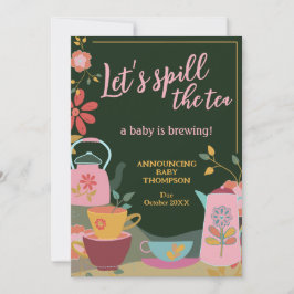 Derramar do anúncio de gravidez do bebê recém-nasc