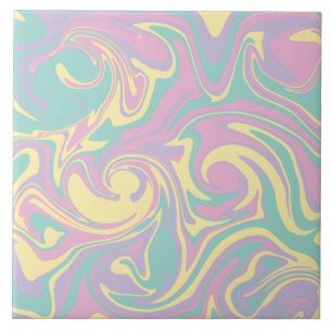 Derramar - Rosa Pastel, Amarelo, Roxo e Verde
