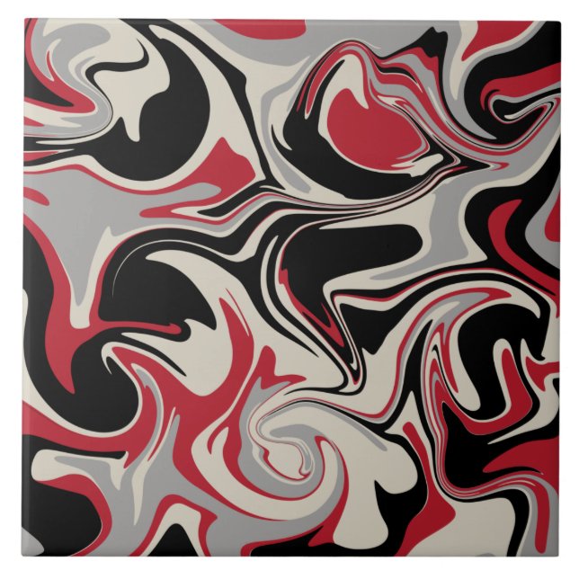 Derramar - Vermelho, Cinza, Preto e Branco Osso (Frente)