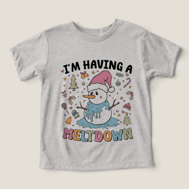 Derretendo o Humor Feriado de Snowman (Design frontal)