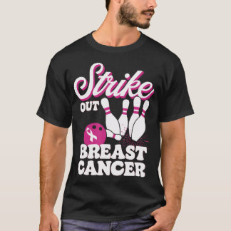 Derrubar o Câncer de Mama Camisa de Boliche Consci
