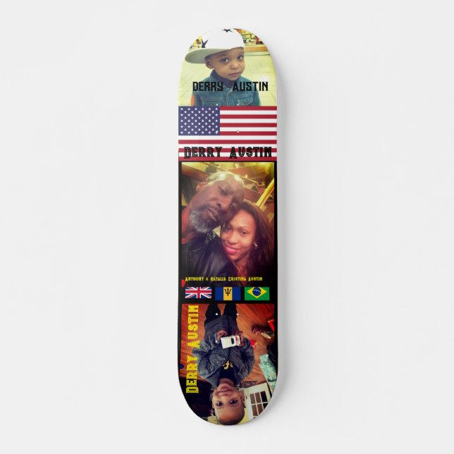 DERRY AUSTIN 2  7 3/4" Deck de Skateboard (Frente)