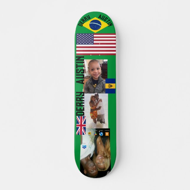 DERRY AUSTIN 7, 3/4", skateboard Deck (Frente)