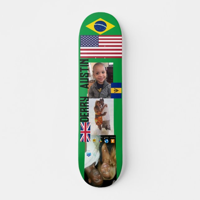 DERRY AUSTIN 7, 3/4", skateboard Deck (Frente)