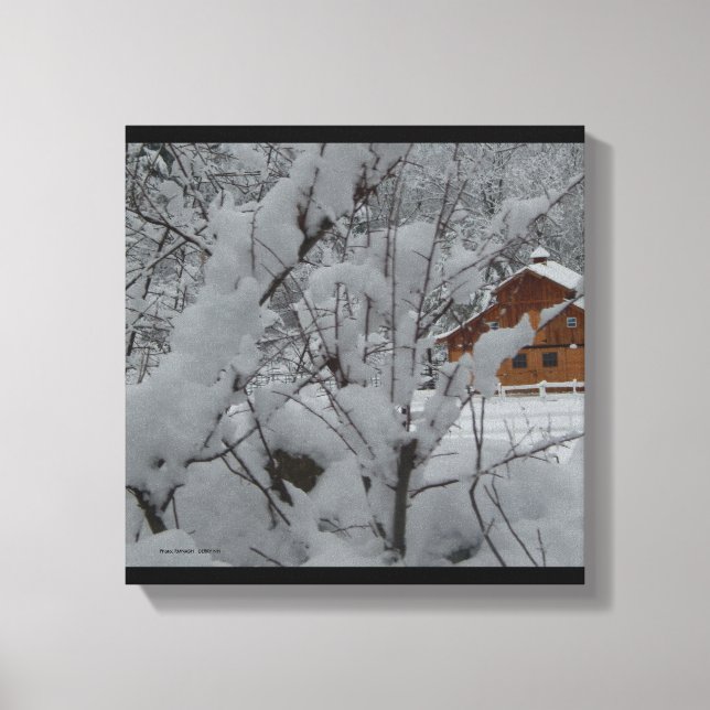 Derry Winter Ranch 12 x12 Canvas (Frente)