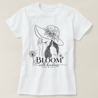 Desabrochar Com Gentileza Camiseta Elegante Senhor