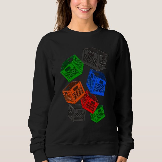 Desafio 3 da Camisetas de Crate Bloqueada do Leite (Frente)