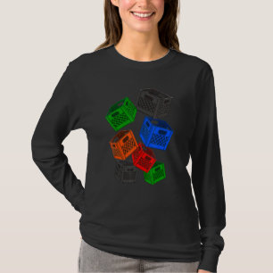 Desafio 3 da Camisetas de Crate Bloqueada do Leite
