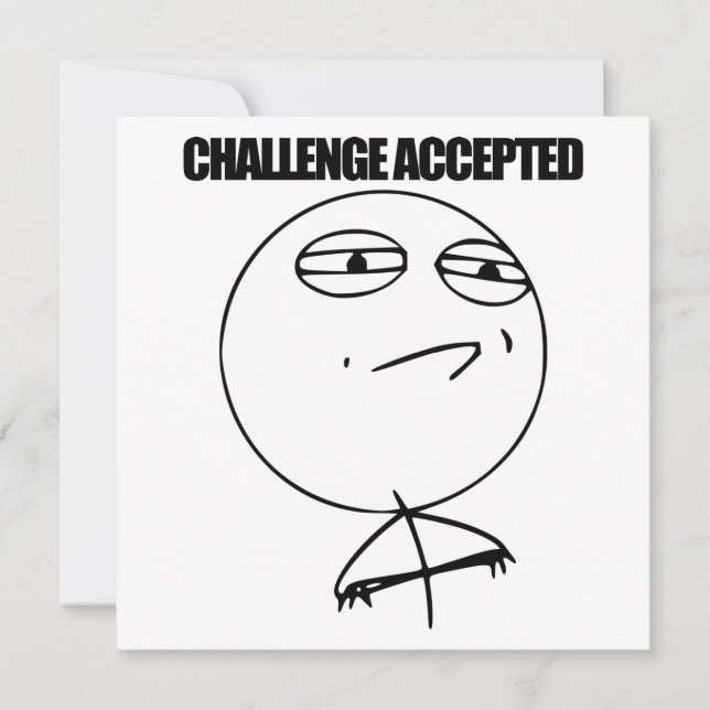 Desafio aceito (Frente)