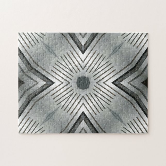 Desafio da Quebra-cabeça da Cinza de Luz Elegante (Horizontal)