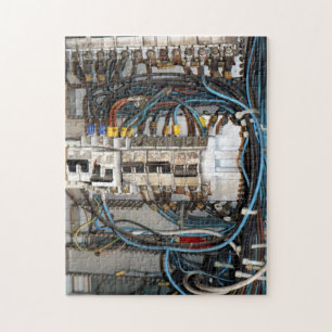 Desafio de Quebra-cabeça de cablagem industrial co