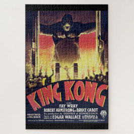 Desafio de Quebra-Cabeça King Kong Estilo Vintage