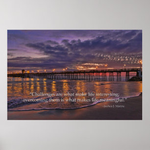 Desafios são o que torna a vida um Poster interess