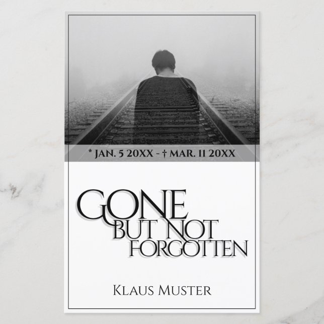 Desapareceu mas não foi esquecido - Brilho (Frente)