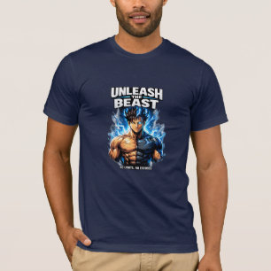 Desbloqueie a Fera - Camiseta de Anime de Treino d